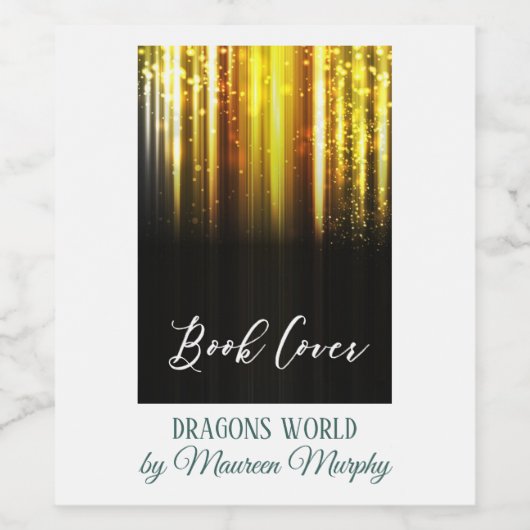 作家ブックの起動パーティー – ブックカバー ワインラベル (シングルラベル)