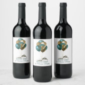 作家ブックの起動パーティー ワインラベル (ボトル)