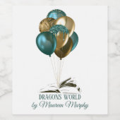 作家ブックの起動パーティー ワインラベル (シングルラベル)