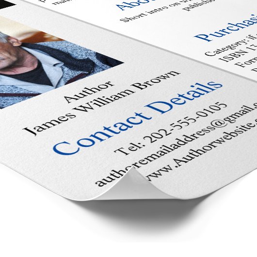 作家ブックワンシートプロモーション販売 ポスター (角)