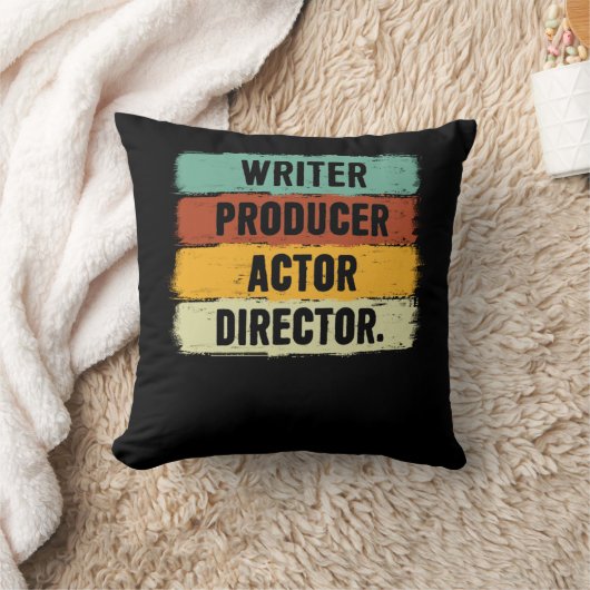 作家プロデューサー俳優ディレクター映画作家ギフトMov クッション (ブランケット)