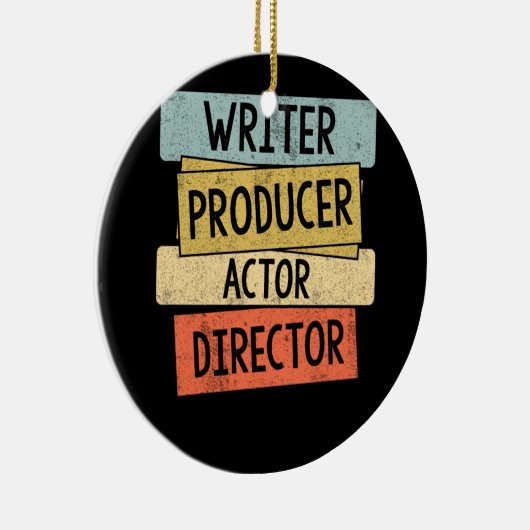 作家プロデューサー俳優ディレクター映画製作者 セラミックオーナメント (右)