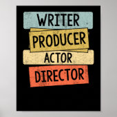 作家プロデューサー俳優ディレクター映画製作者 ポスター (正面)
