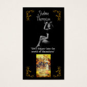 作家プロモーション金ゴールドフローラプロファイルカード (正面)