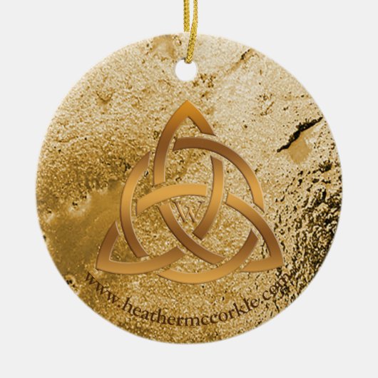 作家ヘザーマッコークルオーナメント セラミックオーナメント (正面)