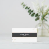 作家ミニマルエレガントリストブラウンブラック 名刺 (スタンド正面)