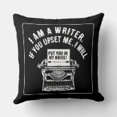 作家ユーモアのあるの引用文 クッション (裏面)