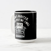 作家ユーモアのあるの引用文 ツートーンマグカップ (正面左)