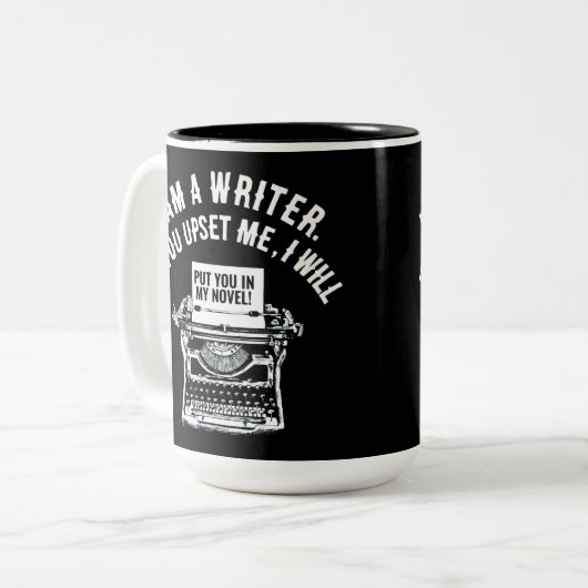 作家ユーモアのあるの引用文 ツートーンマグカップ (正面左)