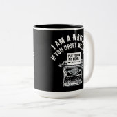 作家ユーモアのあるの引用文 ツートーンマグカップ (正面右)