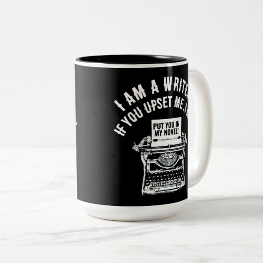 作家ユーモアのあるの引用文 ツートーンマグカップ (正面右)