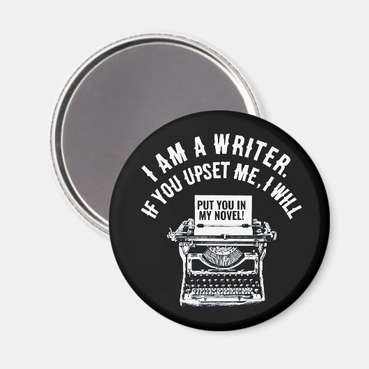 作家ユーモアのあるの引用文 マグネット (正面/裏面)