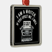 作家ユーモアのあるの引用文 メタルオーナメント (右)