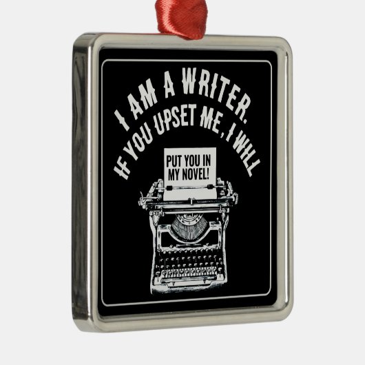 作家ユーモアのあるの引用文 メタルオーナメント (右)