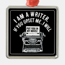 作家ユーモアのあるの引用文 メタルオーナメント