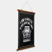 作家ユーモアのあるの引用文 吊り下げ型タペストリー (傾斜あり)