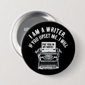 作家ユーモアのあるの引用文 缶バッジ (正面&裏面)