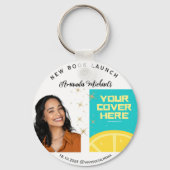 作家ライターブックの起動の署名ミーティングのメモ帳 キーホルダー (正面)