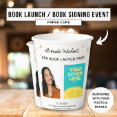 作家ライターブックの起動パーティーへようこそ 紙コップ