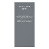 作家ライターブックの起動プロモーションカバー文字 ラックカード (裏面)