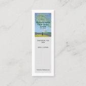 作家ライターブックの起動プロモーションブックマーク スキニー名刺 (正面)