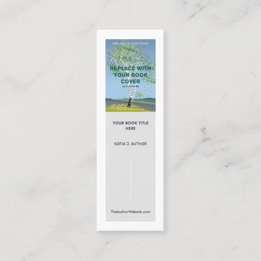 作家ライターブックの起動プロモーションブックマーク スキニー名刺