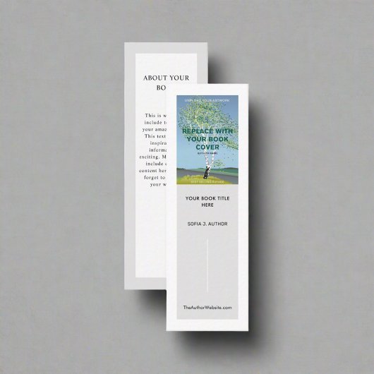 作家ライターブックの起動プロモーションブックマーク スキニー名刺