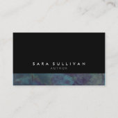 作家ライター公開暗グランジ色 名刺 (正面)