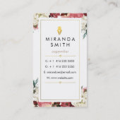 作家ライター名刺-シックフローラ 名刺 (裏面)