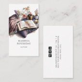 作家ライター水彩名刺 名刺 (正面/裏面)