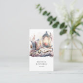 作家ライタ読ーの水彩のコーナー 名刺 (スタンド正面)