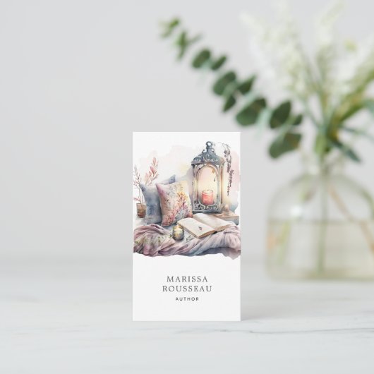 作家ライタ読ーの水彩のコーナー 名刺 (スタンド正面)