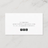 作家ライタ読ーの水彩のコーナー 名刺 (裏面)