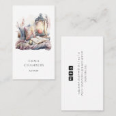 作家ライタ読ーの水彩のコーナー 名刺 (正面/裏面)