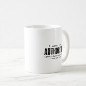 作家ライティング病 Authoritis 楽しいギフトのアイデア コーヒーマグカップ (正面右)