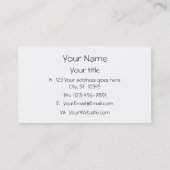 作家レポーターの鉛筆のスケッチのおもしろいのユニークな線画 名刺 (裏面)