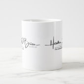 作家ロゴマグ ジャンボコーヒーマグカップ (正面)