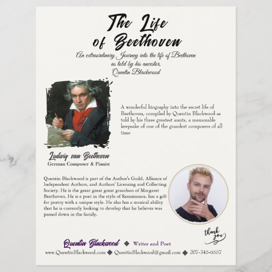 作家ワンシーシンプルクラシー多用途 チラシ (正面)