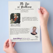 作家ワンシーシンプルクラシー多用途 チラシ (手)