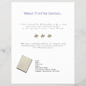 作家ワンシートブックマーケティングブルー チラシ (裏面)