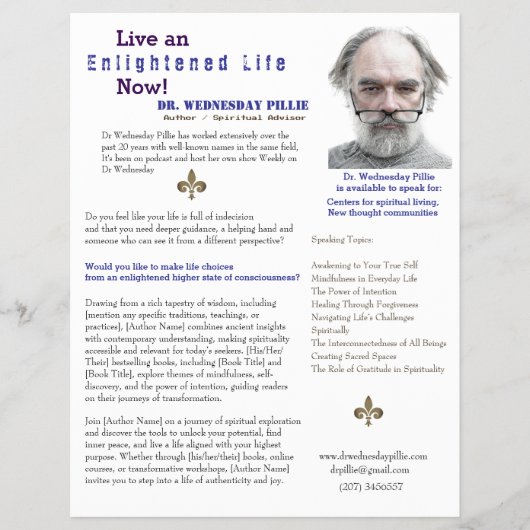 作家ワンシートブックマーケティングブルー チラシ (正面)