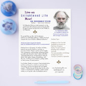 作家ワンシートブックマーケティングブルー チラシ (シングル)