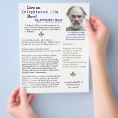 作家ワンシートブックマーケティングブルー チラシ (手)