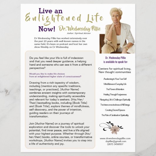 作家ワンシート本マーケティングホワイト金ゴールド チラシ (正面)