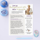 作家ワンシート本マーケティングホワイト金ゴールド チラシ (シングル)