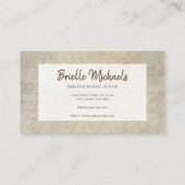 作家ヴィンテージ手書き紙フリーランスライター 名刺 (裏面)