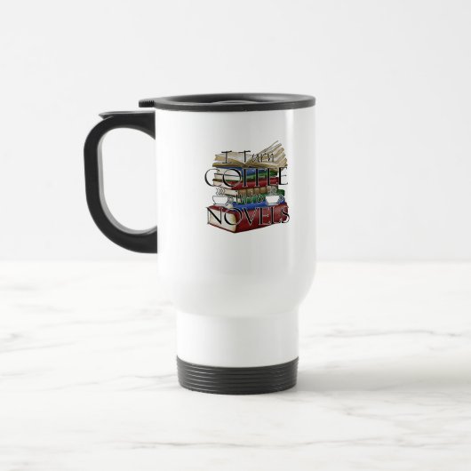 作家作家コーヒーを小説に書変える トラベルマグ (左)