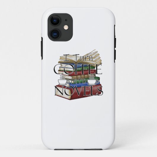 作家作家コーヒーを小説に書変える Case-Mate iPhoneケース (裏面)