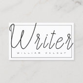 作家作家ジャーナリストのブロガー 名刺 (正面)