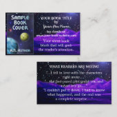 作家作家ブックプロモーション宇宙サイエンスフィクション 名刺 (正面/裏面)